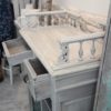 comptoir vintage tiroirs ouverts de profil